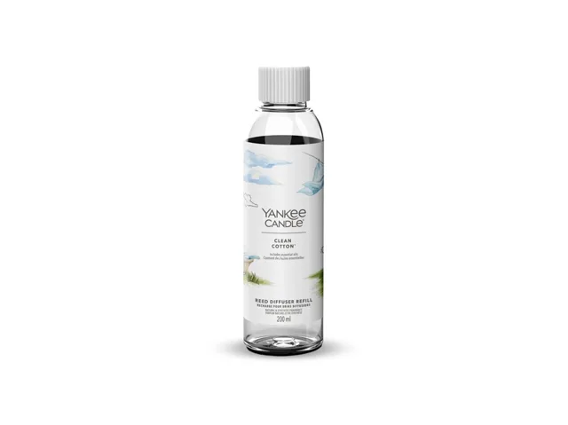 Yankee Candle Náhradní náplň do aroma difuzéru Signature Clean Cotton Reed 200 ml