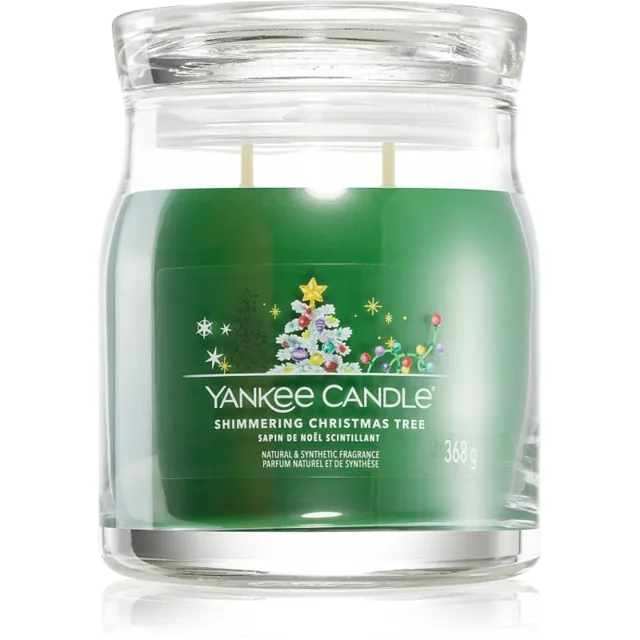 Yankee Candle Shimmering Christmas Tree vonná svíčka Signature 368 g