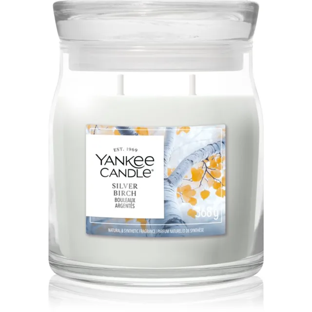 Yankee Candle Silver Birch vonná svíčka 368 g