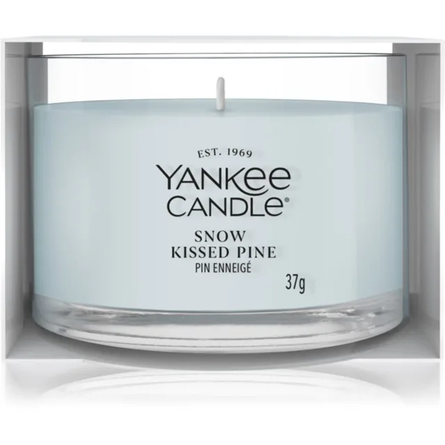 Yankee Candle Snow Kissed Pine votivní svíčka 37 g