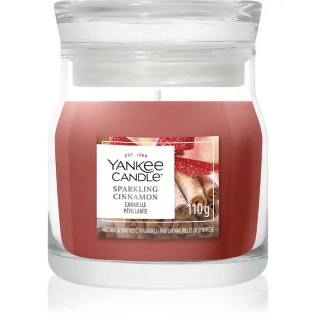 Yankee Candle Sparkling Cinnamon vonná svíčka Signature 110 g