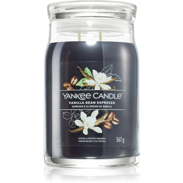 Yankee Candle Vanilla Bean Espresso vonná svíčka Signature 567 g