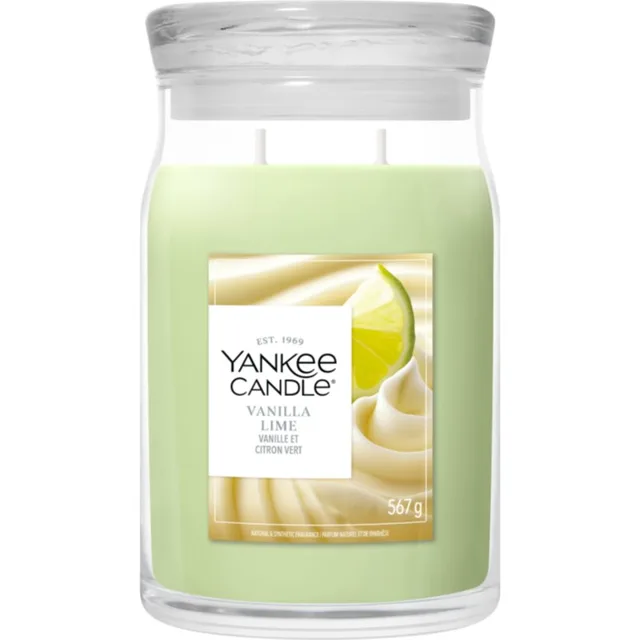 Yankee Candle Vanilla Lime vonná svíčka Signature 567 g