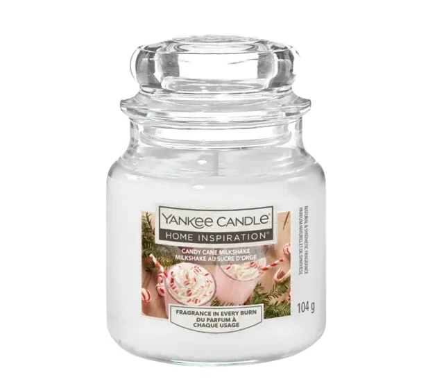 Yankee Candle Vonná svíčka Home Inspiration Candy Cane Milkshake 104 g