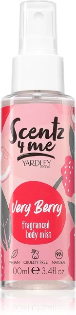 Yardley London Yardley Scentz 4 Me Very Berry tělová mlha pro ženy, 100 ml