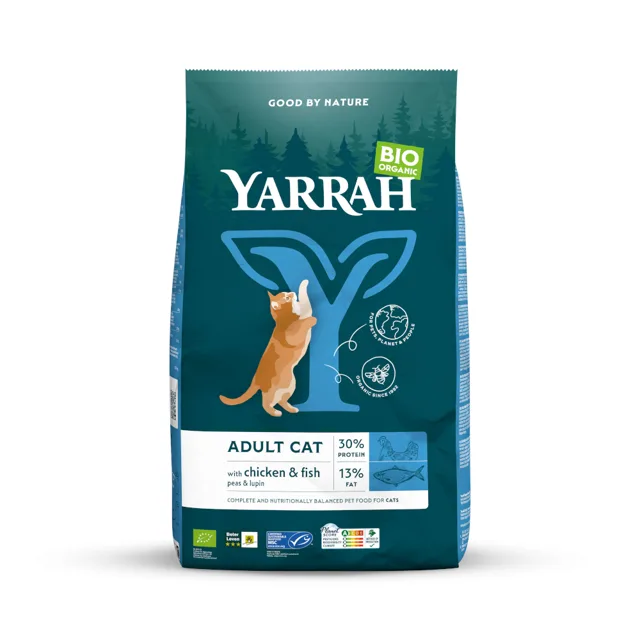 Yarrah Bio krmivo pro kočky s rybou - 800 g