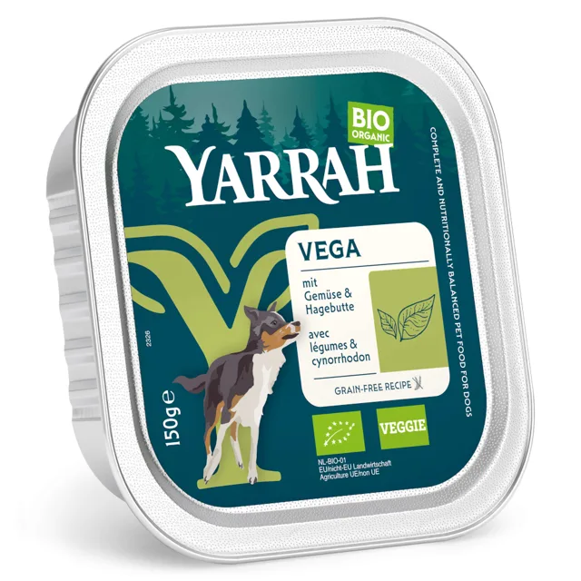 Yarrah Bio Paté 36 x 150 g - bio hovězí s bio spirulinou (paté)