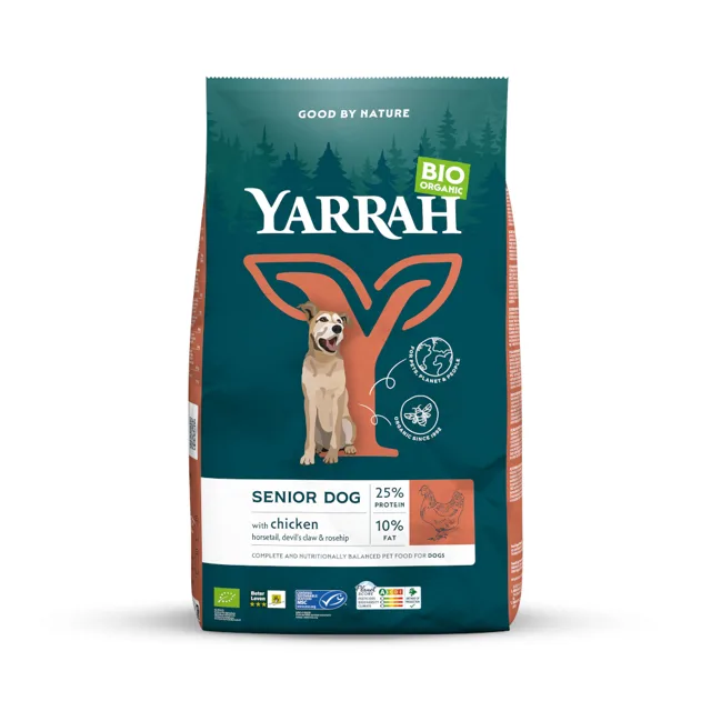 Yarrah Bio Senior s bio kuřecím - 2 kg