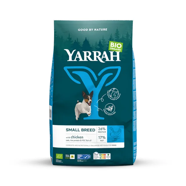 Yarrah Bio Small Breed bio kuřecí - výhodné balení 2 x 5 kg