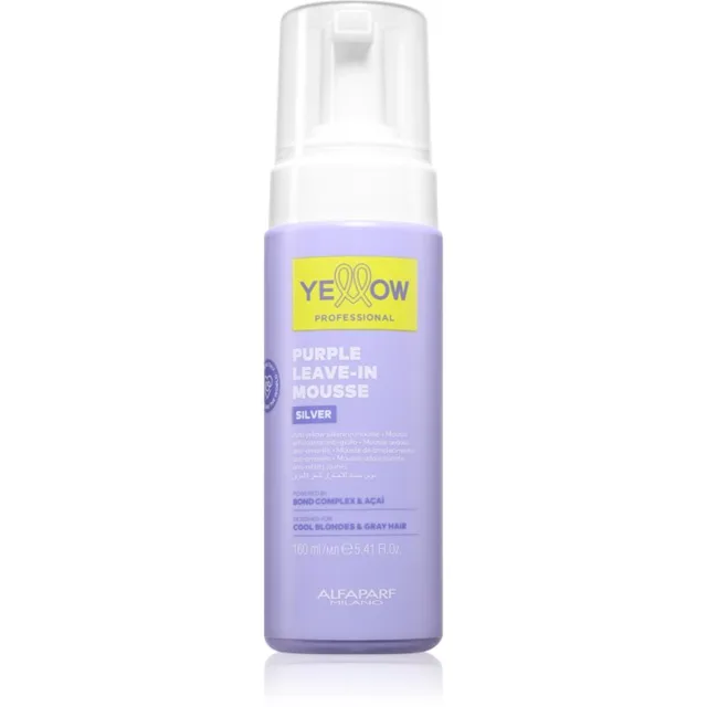 Yellow Professional Silver Purple Leave-In Mousse pěna na vlasy neutralizující žluté tóny 160 ml