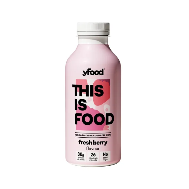 Yfood Nutričně vyvážené jídlo ve formě nápoje 500 ml malina a jahoda