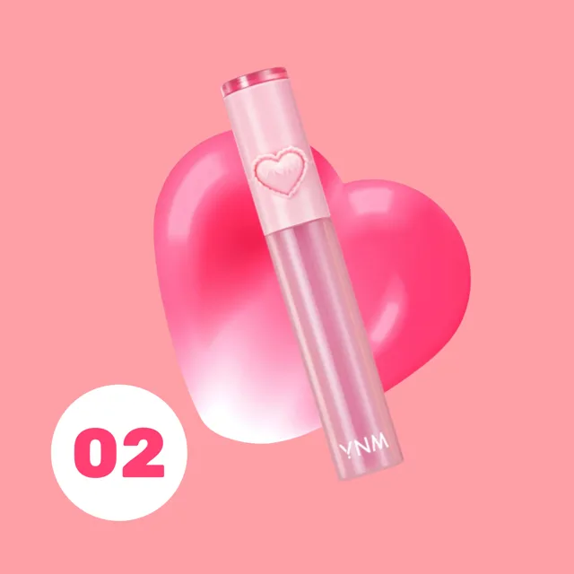 YNM - Heart Jelling Tint 02 Cherry Jelling - Gelový tónovací balzám na rty 02 Cherry  Jelling - 2,6 g