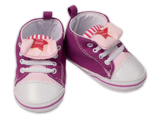 YO! Kojenecké capáčky, botičky Girl Star, fialové vel.  9-15 m