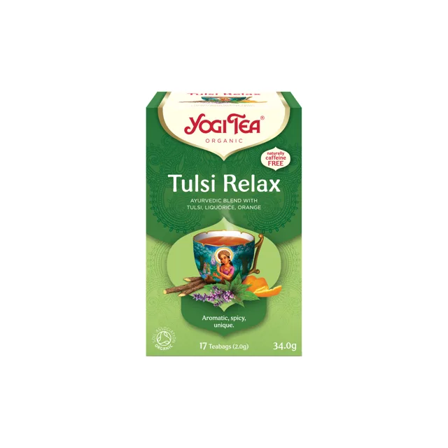 YOGI TEA Tulsi Relax BIO porcovaný čaj 17 sáčků