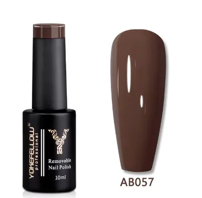 YOKE FELLOW Gel Nail Polish 10ml AB057 Hnědá