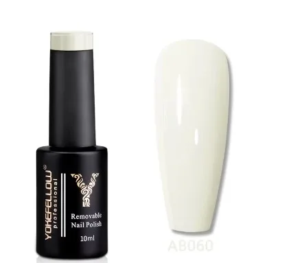 YOKE FELLOW Gel Nail Polish 10ml AB060 perleťově bílá