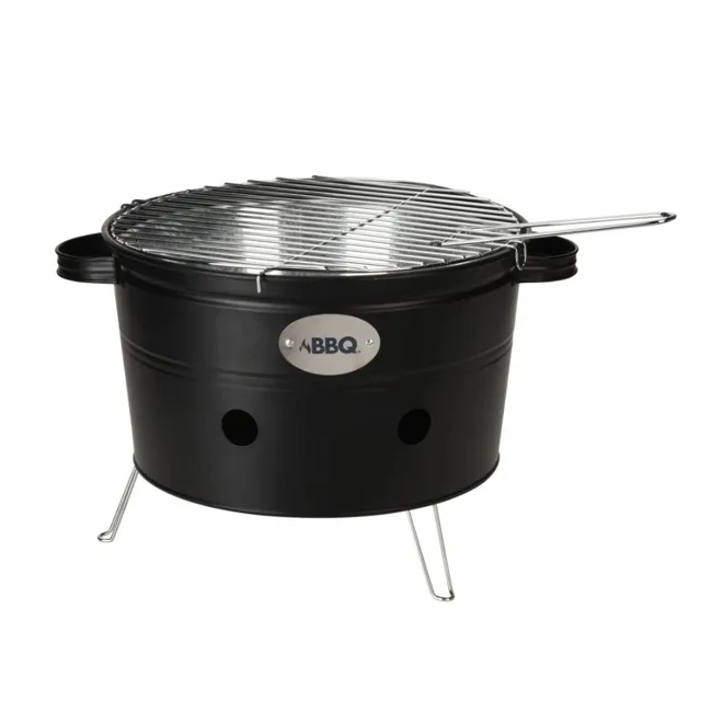 Yoki Přenosný gril BBQ  černý, 34,5 cm