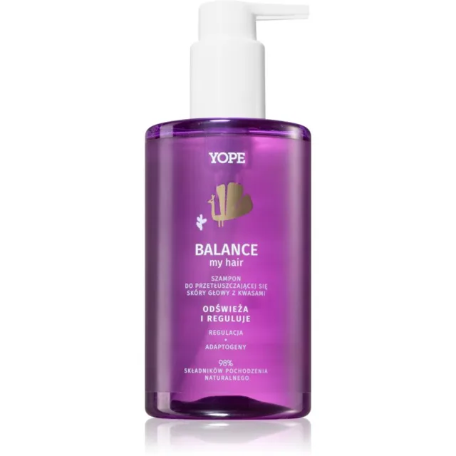 Yope BALANCE my hair čisticí šampon pro mastnou pokožku hlavy 300 ml