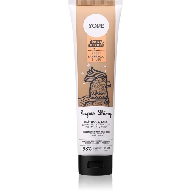 Yope Daily Heroes Super Shiny kondicionér pro lesk vlnitých a kudrnatých vlasů 170 ml