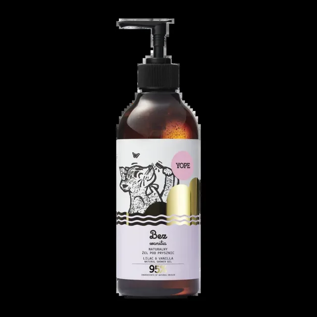 YOPE Sprchový gel Šeřík a vanilka 400 ml