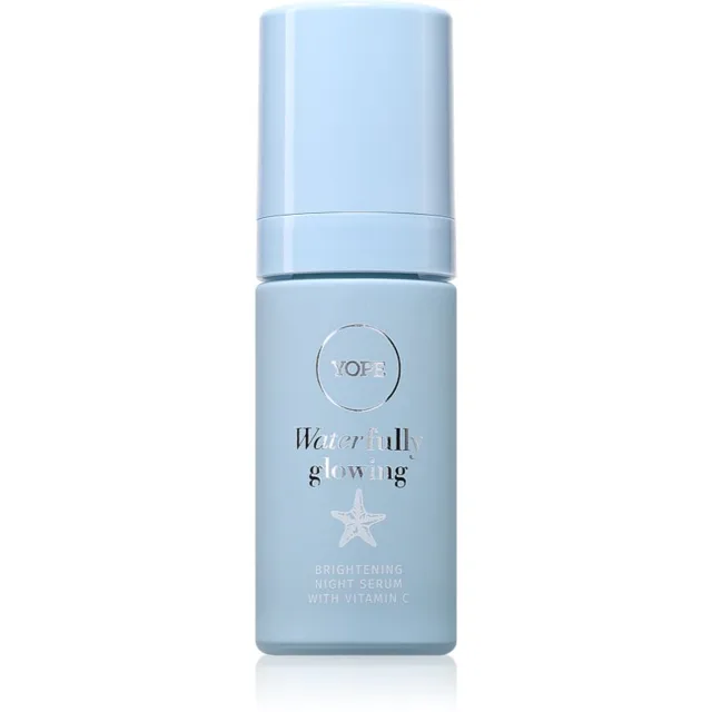 Yope Waterfully Glowing Brightening Night Serum rozjasňující sérum s vitaminem C 30 ml