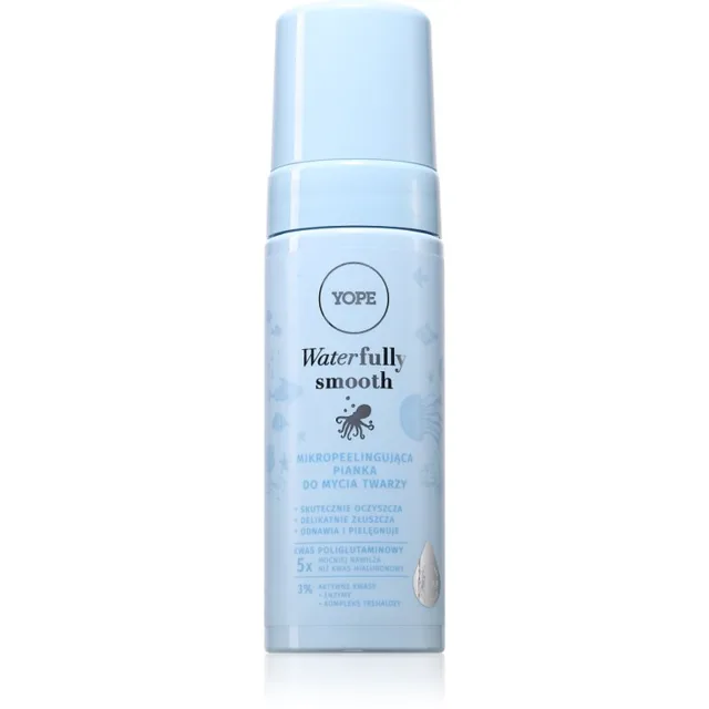 Yope Waterfully Smooth Foam exfoliační čisticí pěna na obličej 150 ml