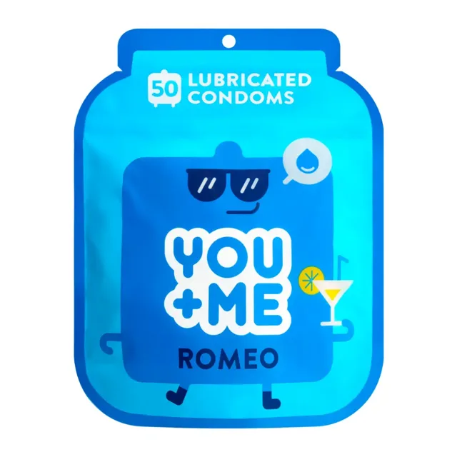 YOU & ME Kondomy extra lubrikované Romeo 50 ks 50 ks