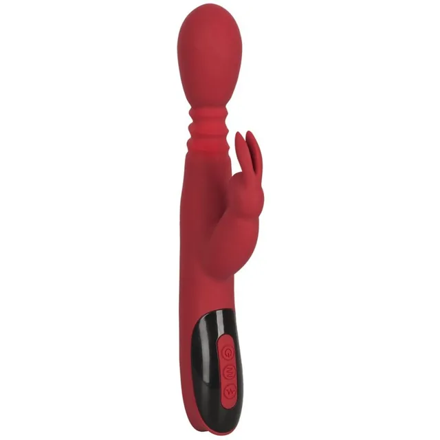 You2Toys Rabbit Red vibrátor se stimulátorem klitorisu 26,5 cm