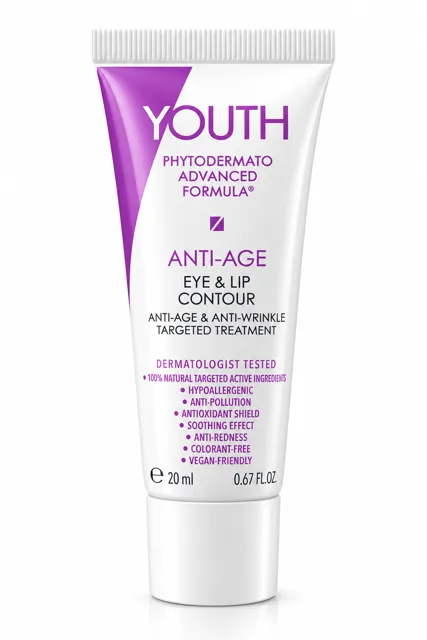 YOUTH Phytodermato Advanced Formula Anti-Age Eye & Lip Contour – péče o oční okolí a kontury rtů, 20 ml / bez krabičky/