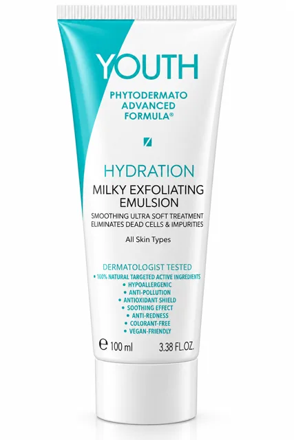 YOUTH Phytodermato Advanced Formula Hydration Milky Exfoliating Emulsion – jemná exfoliační emulze, 100 ml /bez krabičky/