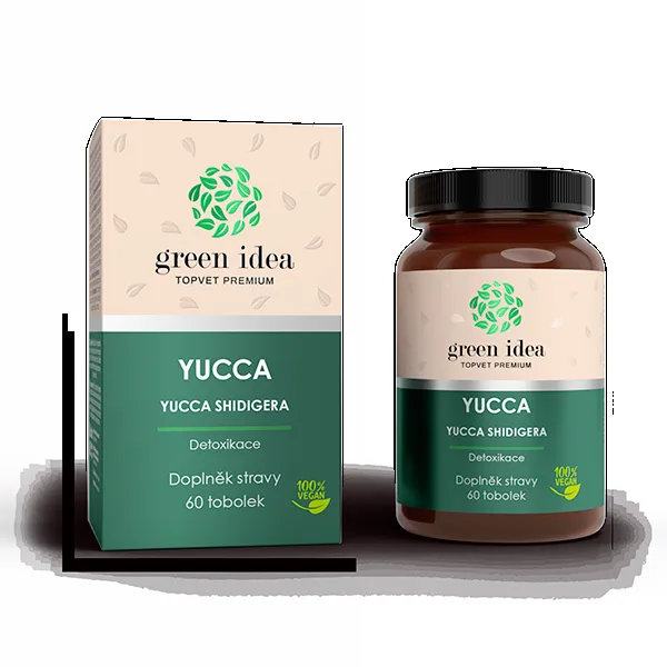 Yucca – bylinný extrakt – 60 kapslí – Green idea