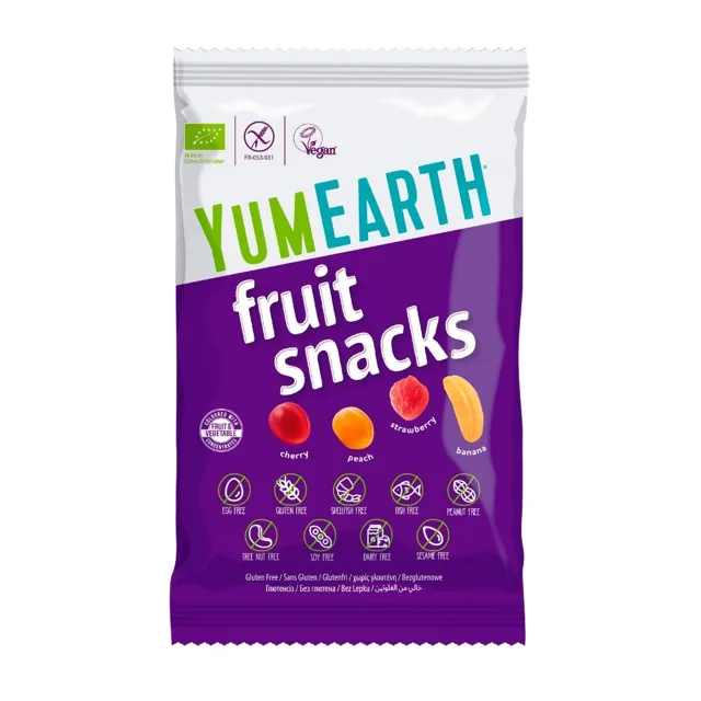 YumEarth BIO Ovocné želé bonbony mix příchutí 50 g