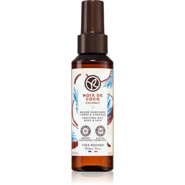 Yves Rocher Bain de Nature parfémovaný sprej na tělo a vlasy pro ženy Coconut 100 ml