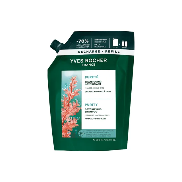 YVES ROCHER Botanical Solutions Detoxikační šampon 600 ml