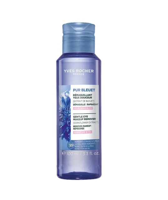 Yves Rocher Pur Bleuet Jemný odličovač s chrpou na citlivé oči 100 ml