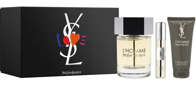 Yves Saint Laurent L´Homme - EDT 100 ml + balzám po holení 50 ml + EDT 10 ml