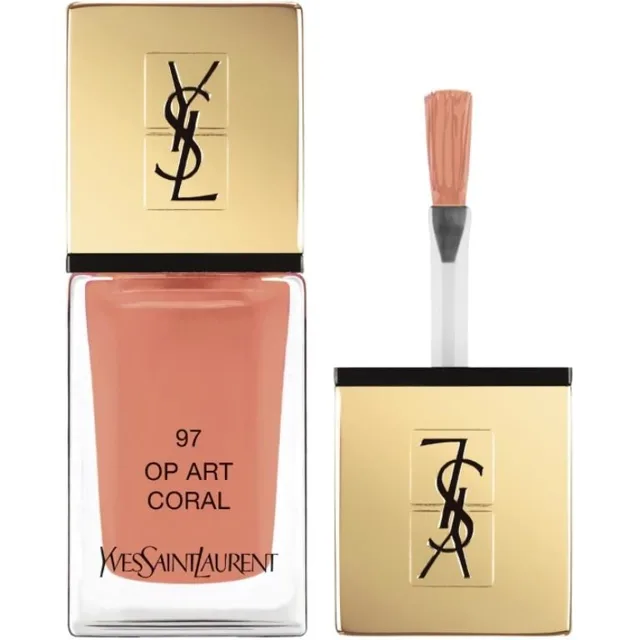 Yves Saint Laurent Lak na nehty YSL La Laque Couture, odstín 97 OP Art Coral, 10 ml(tester)