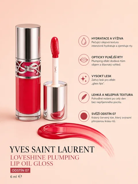 Yves Saint Laurent Olejový lesk na rty Loveshine – odstín 07, 6ml