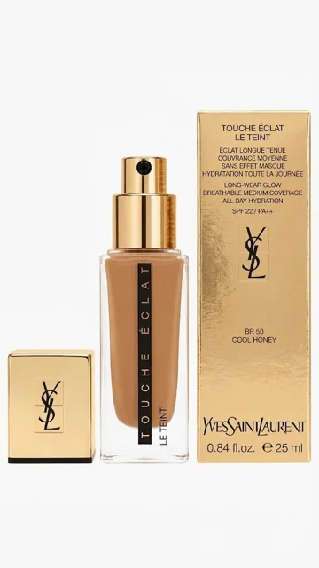 Yves Saint Laurent Touche Éclat Le Teint make-up v odstínu BR50 Cool Honey 25 ml