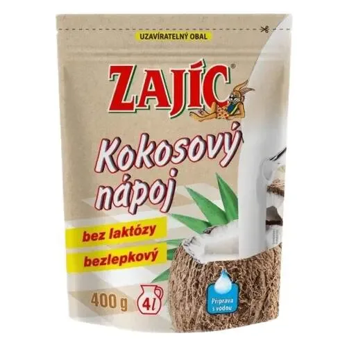 Zajíc kokosový nápoj sáček 400 g DOYPACK