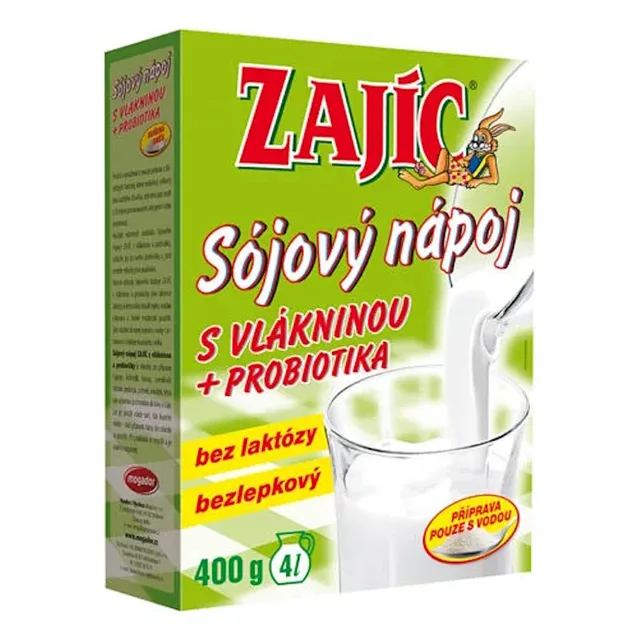 ZAJÍC Sójový nápoj s vlákninou 400 g