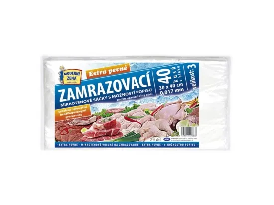 Zamrazovací sáčky extra pevné 30 x 40 cm, 40 ks