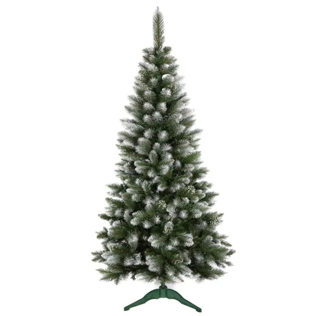 Zasněžený hustý vánoční stromeček borovice - 220 cm
