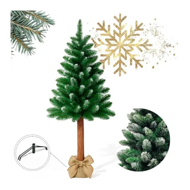 Zasněžený umělý vánoční stromeček - smrk 150 cm