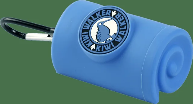 Zásobník Kiwi Walker na sáčky na exkrementy modrý 9cm