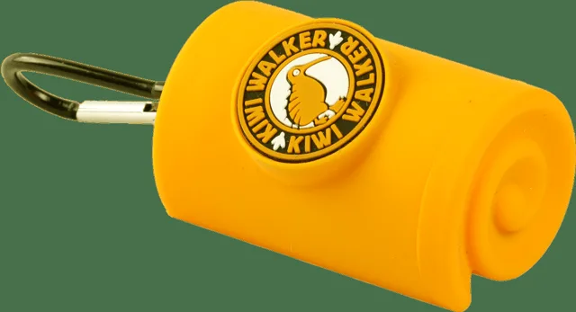 Zásobník Kiwi Walker na sáčky na exkrementy oranžový 9cm