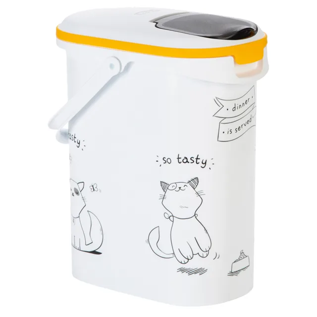 Zásobník na granule Curver silueta kočky - na 12 kg / 35 litru suchého krmiva