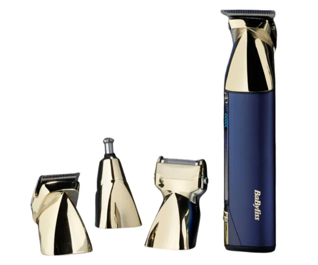 Zastřihovací konturovací strojek Babyliss MT992E - modro-zlatý + dárek zdarma