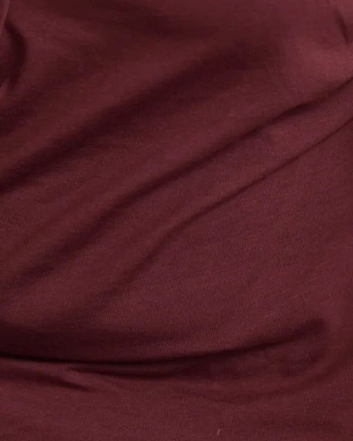 Zbytek metráže: Bavlněný úplet s elastanem, 185gr/m2, bordo 1,8 m