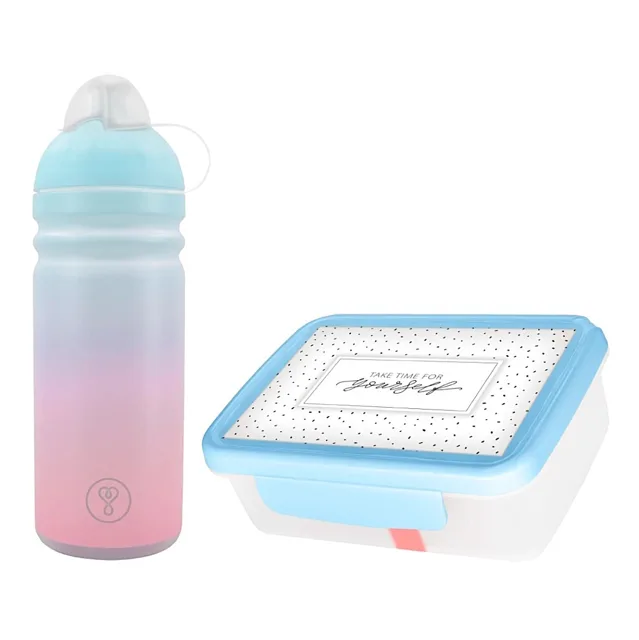 ZDRAVÁ LAHEV Set pastel modrá